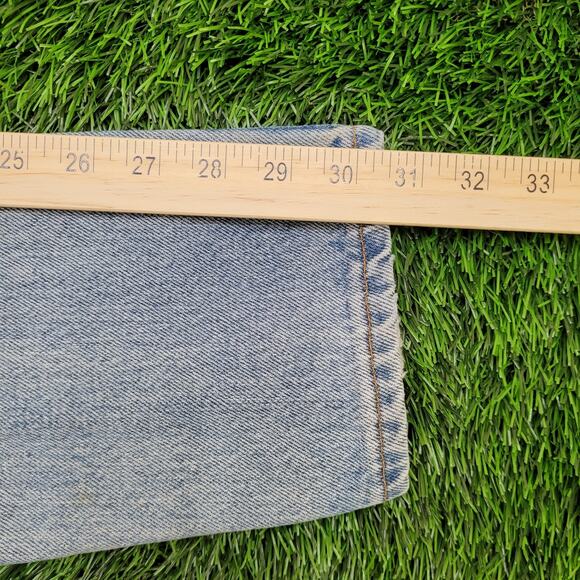 Vintage LEVIS 550 High-Waist Baggy Jeans Womens 4/5 28x31 USA Made - Picture 13 of 16